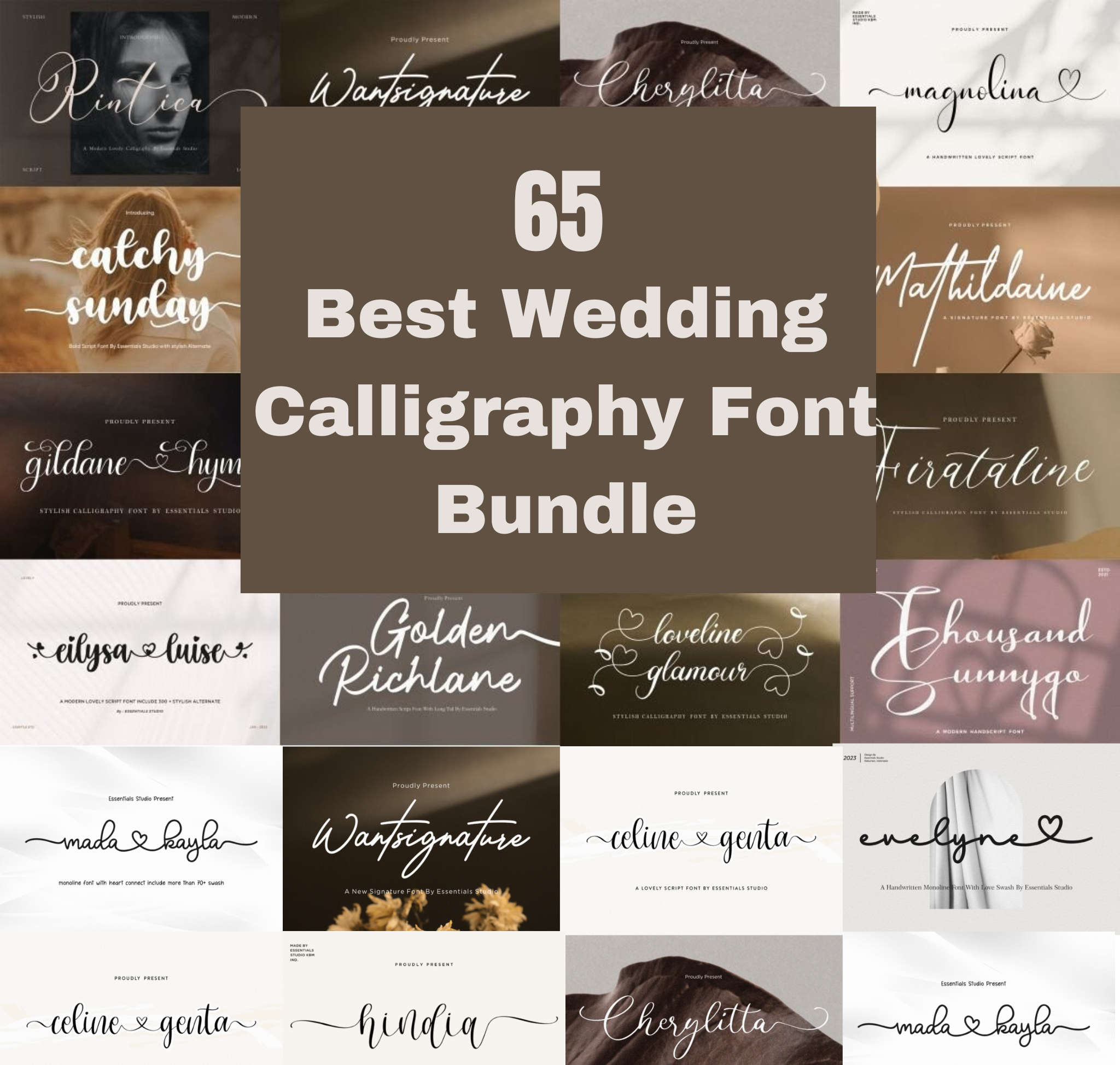 Best Wedding Calligraphy Font Bundle