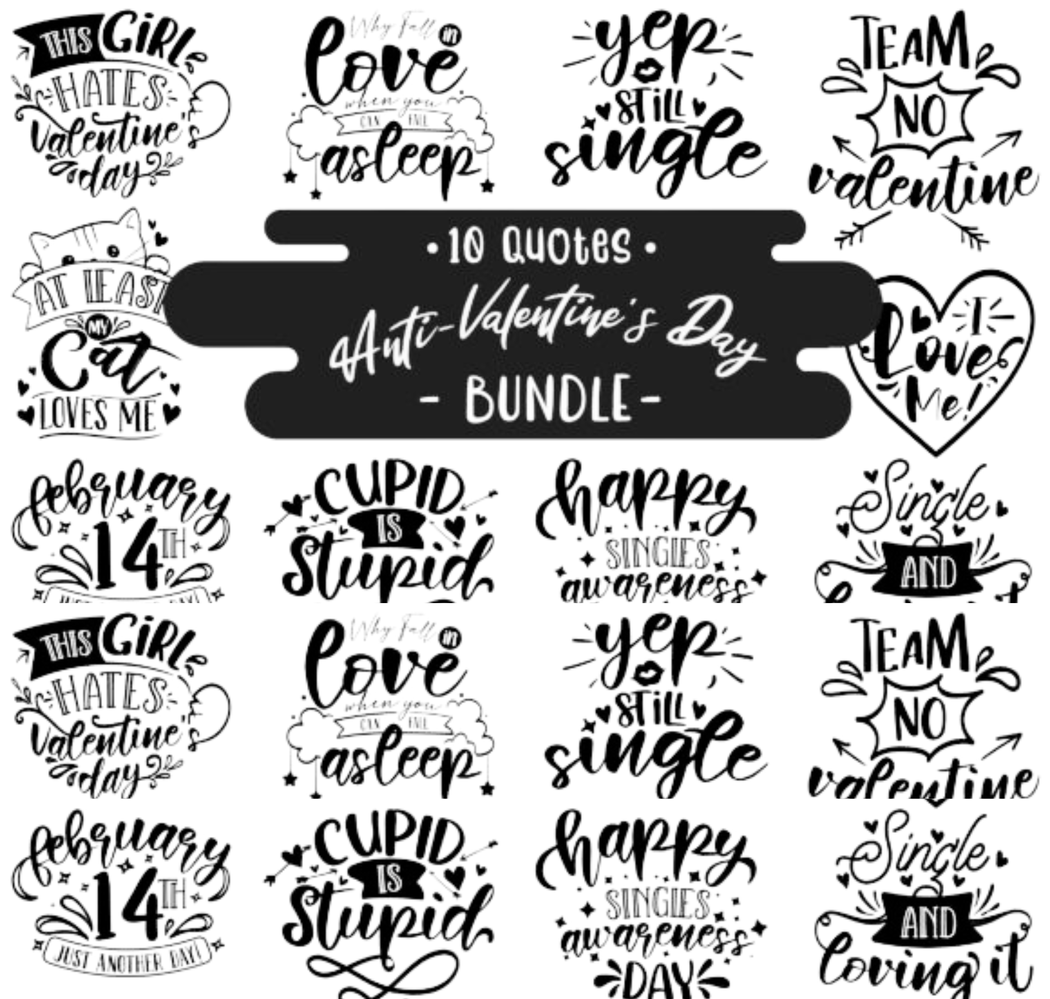 10 Anti-Valentine's Day | Bundle Quotes
