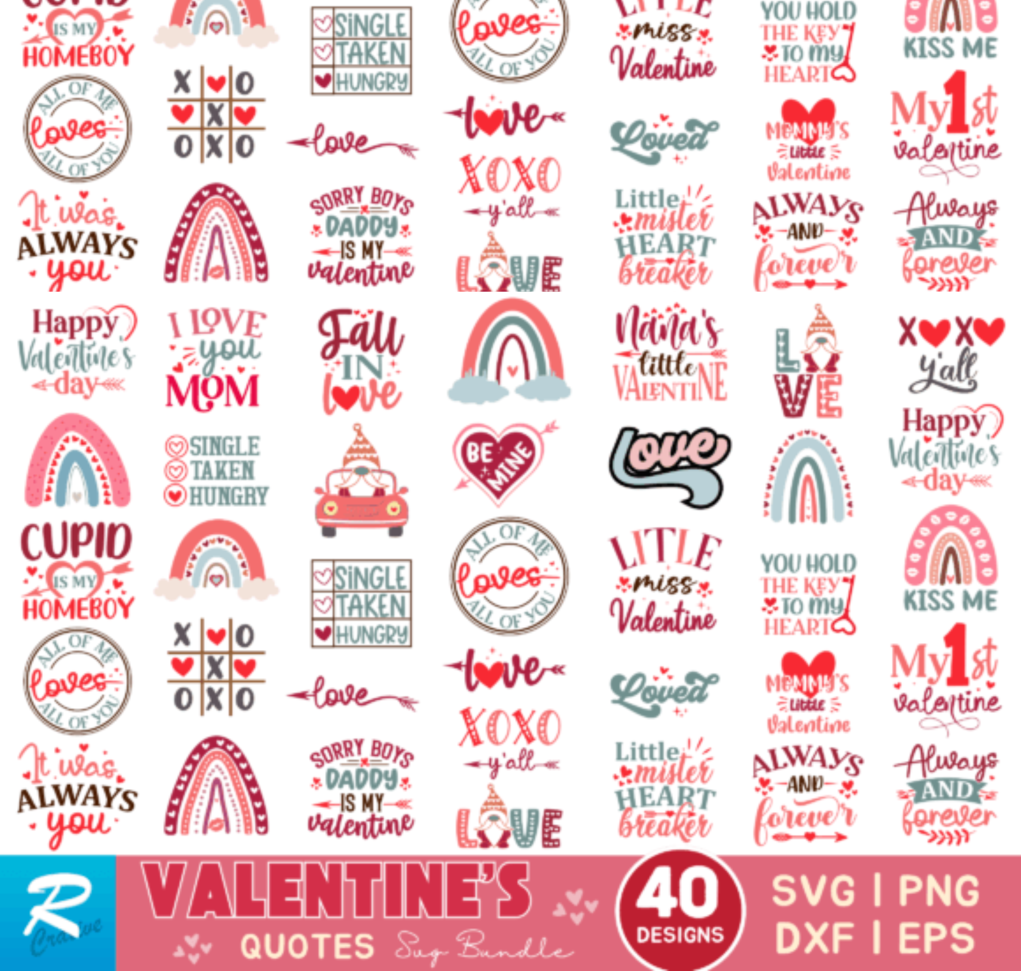 Valentine SVG Bundle, Mega Love Svg
