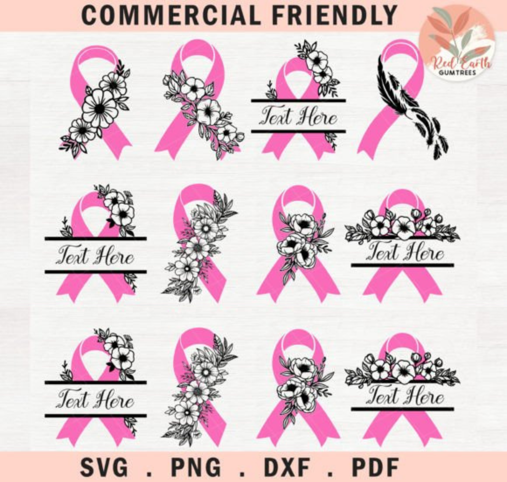 Breast Cancer Bundle SVG,ribbon Cancer