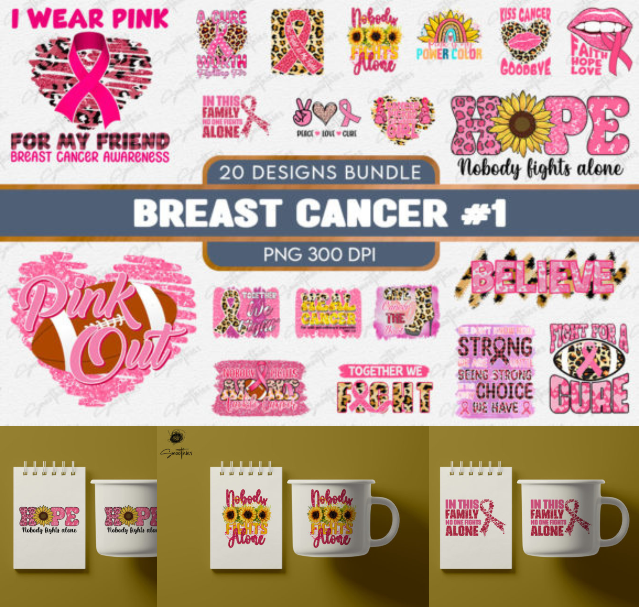 Breast Cancer Bundle PNG