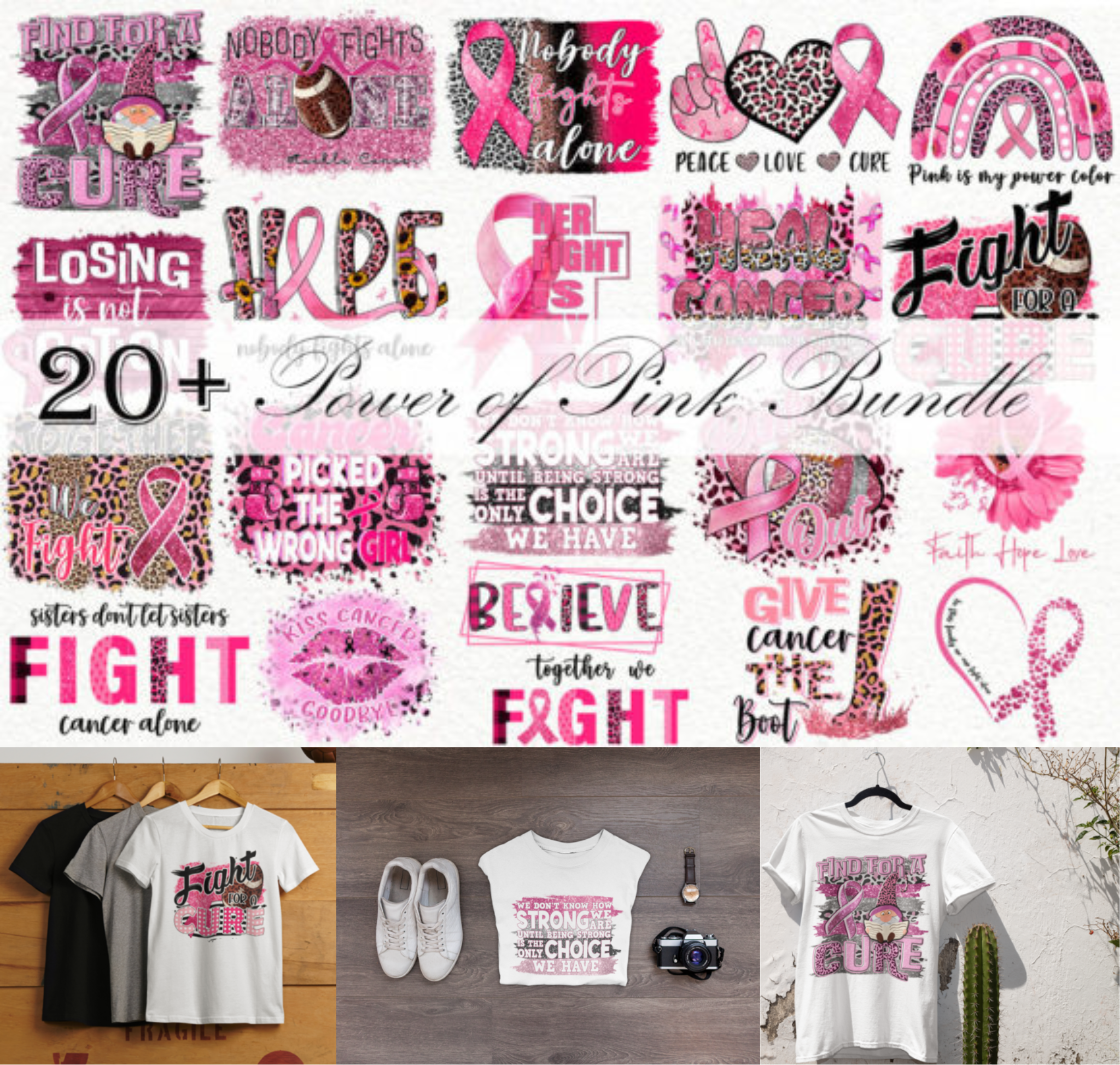 Cancer Day Bundle | Breast Cancer Bundle